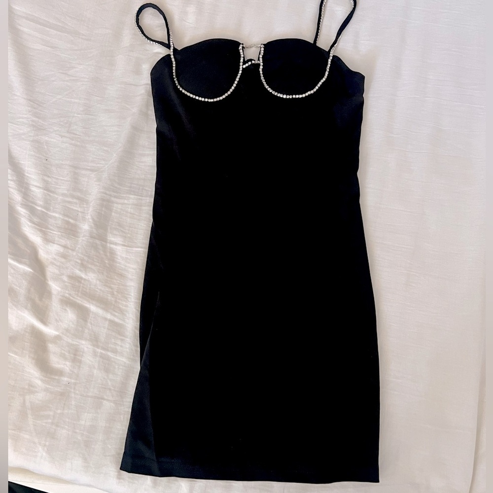 Brand new mini dress with crystal